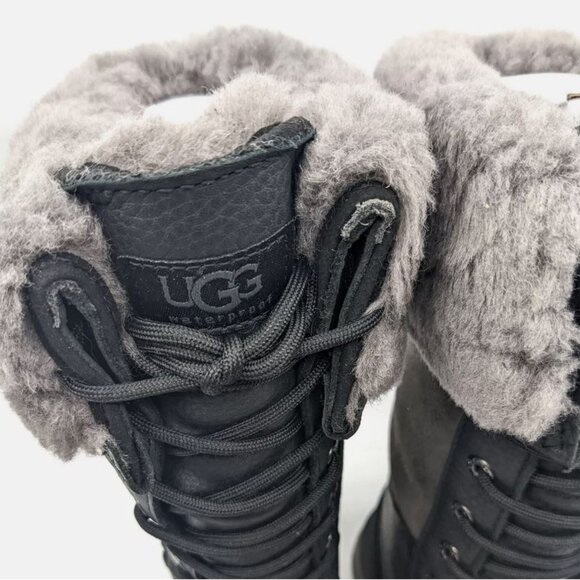 NEW UGG Adirondack III Tall sz 7 Women's Black Waterproof Snow Boot 1095142 - Picture 9 of 14